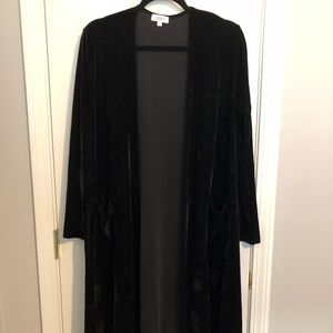 LuLaRoe - Black Velvet Sarah Cardigan